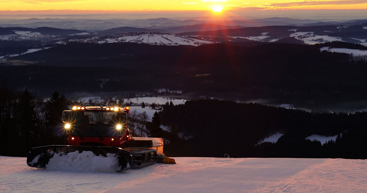 Sunset at Ski Resort